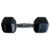 Set de gantere HEX 1 - 10 kg cu suport