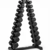 Set de gantere HEX 1 - 10 kg cu suport