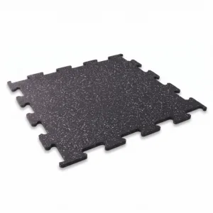Pardoseală din cauciuc puzzle - granule gri