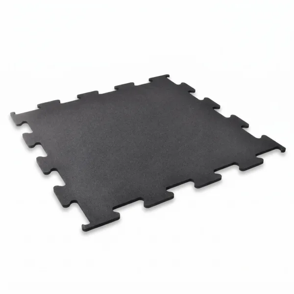 Pardoseală din cauciuc puzzle - neagră