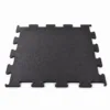 Pardoseală din cauciuc puzzle - neagră - 8 mm